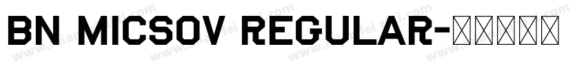 BN Micsov Regular字体转换